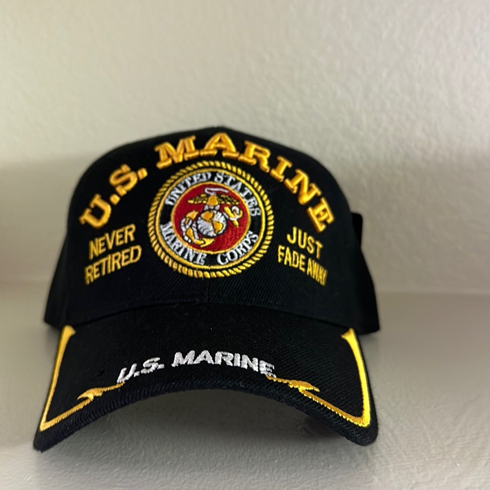 U.S. Marine Hat with adjustable straps